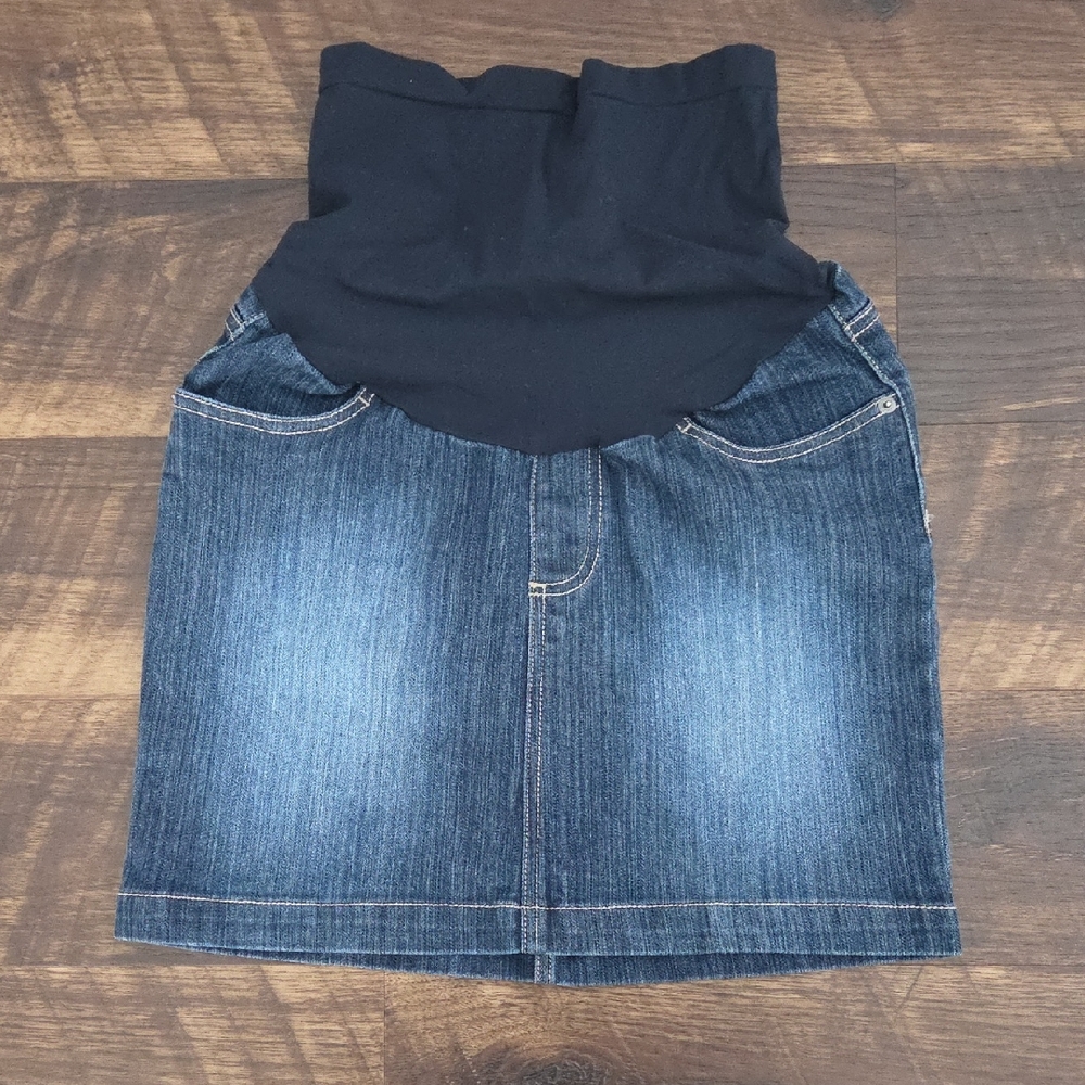 Motherhood Maternity Denim Skirt